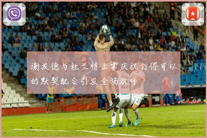 谢泼德与杜兰特击掌庆祝打得可以的默契配合引发全场欢呼